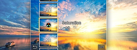 RAW data development in camera