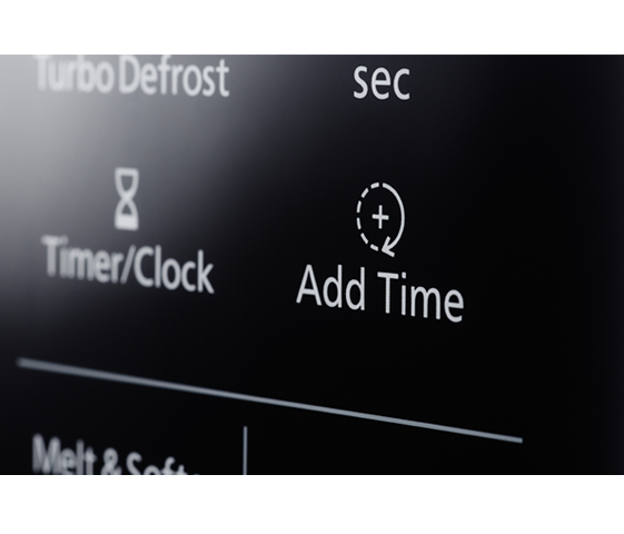 Add Time lets you finish
just the way you want
with a single button