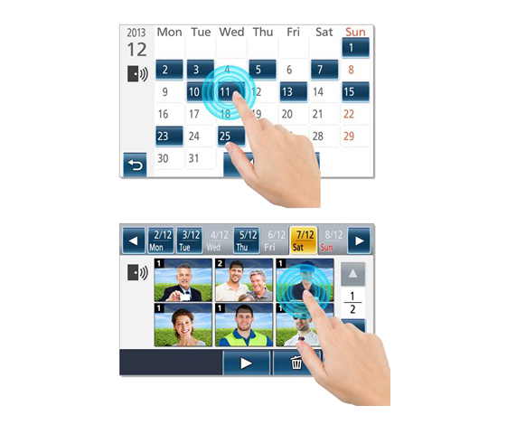 Check the recording list