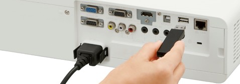 Wireless projection from a USB memory device
