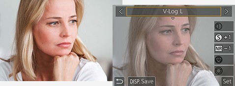 Förinstallerad V-LogL inspelningsfunktion
