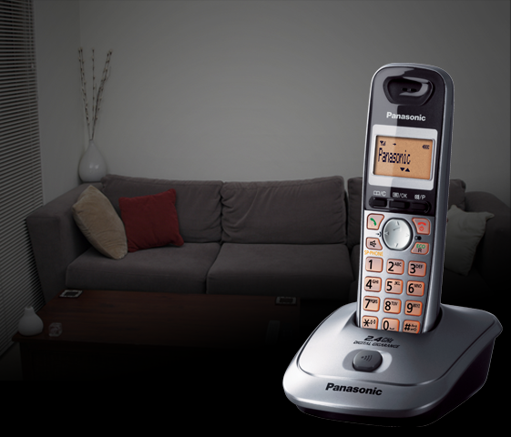 ปุ่มกดเรืองแสงบนเครื่องไร้สาย