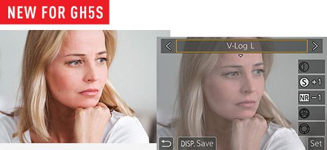 Pre-installed V-LogL Video Recording Function