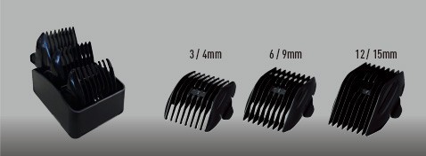 Sáu độ dài cắt với ba cữ lược